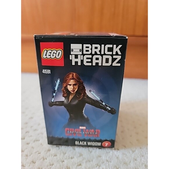 NISB LEGO Brickheadz Captain America Civil War BLACK WIDOW 41591 RETIRED - Picture 5 of 6